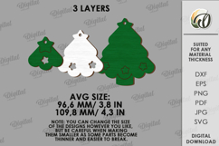 Christmas Ornament Laser Cut. Christmas Garland SVG Product Image 2