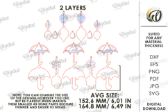 Fall garland Laser Cut. Fall Decor SVG Product Image 2