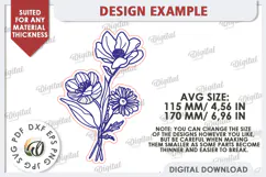 Wooden Bouquet Laser Cut. Mother's Day SVG Product Image 2