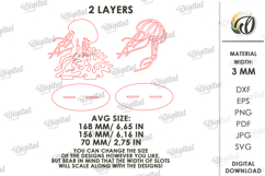 3D Summer Stands Bundle Laser Cut. Summer Standing Decor SVG Product Image 5