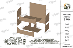 Home Organizer Lasercut. Entryway Organizer. Storage Box SVG Product Image 2