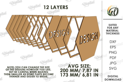 3D Summer Led Decors Bundle Laser Cut. Lightbox SVG Product Image 5