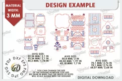 3D Christmas Village Laser Cut. Christmas Home Decor SVG Product Image 4