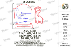 Personalized Baby Name Sign Laser Cut. Baby Birth Stats SVG Product Image 2