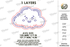 Yarn Children's Decor Laser Cut. Yarn Decoration. Cloud SVG Product Image 2