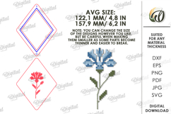 3D Embroidery Sign Laser Cut. Embroidery Pattern SVG Product Image 2