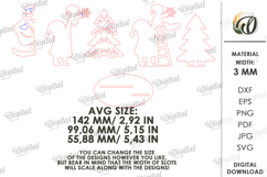 Christmas Stand Decor Laser Cut. Christmas Decor SVG Product Image 2