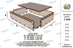 3D Travel spice box Laser cut. Camp spices SVG Product Image 2