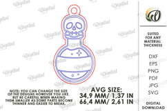 Halloween Keychain Laser Cut. Potion SVG. Spooky keyring Product Image 2