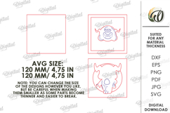 Monster decor Laser Cut. Cute Monster Wall Decor SVG Product Image 2