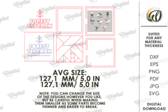 Forest Tangram Puzzle Box Laser Cut. Puzzle Box SVG Product Image 2
