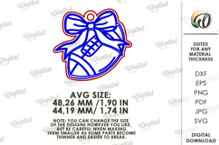 Sport Coquette Keychains Bundle Lasercut. Sport Key Ring SVG Product Image 5