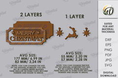 Vintage Christmas Wall Decor Lasercut. Christmas Decor SVG Product Image 2