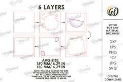3D Layered Wall Art Sign Laser Cut. Watermelon SVG. Summer Product Image 2