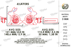 3D Easter Decorations Bundle Laser Cut. Stand Decor SVG Product Image 5