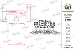 Christmas Santa Claus with Recipe Sign Stand Laser Cut Product Image 3