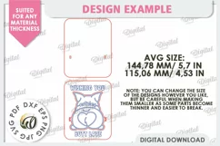 Cute Money Holder Laser Cut Design. Money Gift Holder SVG Product Image 2