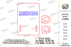 3D Money Holder Laser Cut. Money card SVG Product Image 2