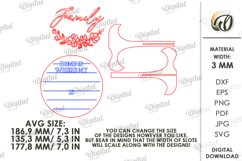 Family Round Sign Laser Cut. Home Decor SVG Product Image 2