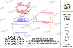 Family Round Sign Laser Cut. Home Decor SVG Product Image 2