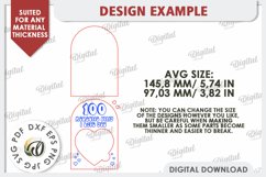 Love Message Note Holder Laser Cut. Love Sign SVG Product Image 2