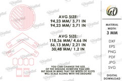 Kitchen Coaster Laser Cut. Drink Coaster With Holder SVG Product Image 3