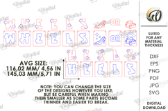 Gender Party Banner Laser cut. Wall decor SVG Product Image 2