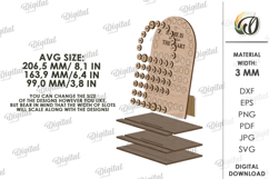 Perpetual Calendar Laser Cut. Desk Calendar SVG Product Image 2