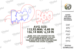Halloween Cake Topper Laser Cut. Boo SVG Product Image 2