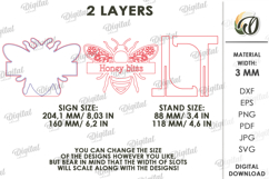Bee Stand Laser Cut. Standing Home Decor SVG Product Image 2