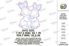 Easter Photo Booth Prop Laser cut. Easter SVG Product Image 2