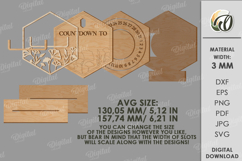 Interchangeable countdown Laser Cut. Home decor SVG Product Image 3