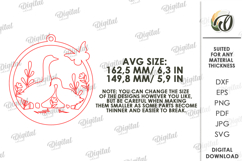 Easter Round Sign Laser Cut. Easter Wall Decor SVG Product Image 2