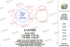 3D School Gift Tag Laser Cut. Present Tag SVG Product Image 2