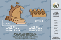 Ocean shelf sitter Laser Cut. Summer Stand Decor SVG Product Image 2