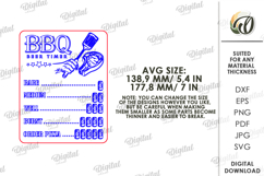 3D BBQ timer magnets Bundle Laser Cut. Kitchen SVG Product Image 7