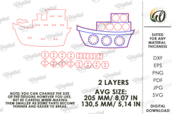 Montessori Lacing Puzzle Laser Cut. Ship SVG Product Image 2