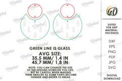 Christmas Earrings Laser Cut. Christmas Drop Earrings SVG Product Image 2