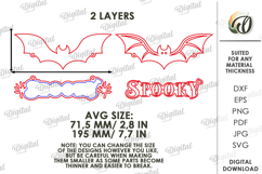 Halloween Wall Decor Laser Cut. Halloween Decor SVG Product Image 2