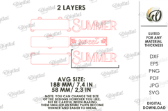 3D Summer Wall Decor Laser Cut. Summer sweet summer SVG Product Image 2