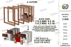 3D Family Home Decor Laser Cut. Stand Decor SVG Product Image 2