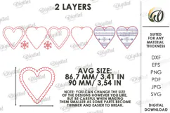 Christmas Hanging Ornaments Laser Cut. Wall Decor SVG Product Image 2