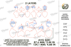 Fall garland Laser Cut. Fall Decor SVG Product Image 2