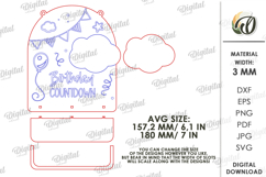 3D Happy Birthday Countdown Laser Cut. Children&#039;s SVG Product Image 2