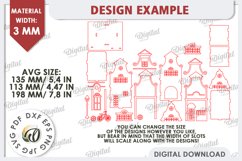 3D Amsterdam House Laser Cut. Candle Holder SVG Product Image 2