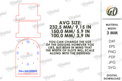 Table Clock Laser Cut. Stand Decor SVG Product Image 2