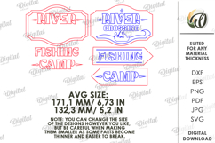 3D Camping Arrow Sign Laser Cut. Directional Sign SVG Product Image 2