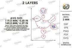 Christmas Tree Ornaments Laser Cut. Christmas Tree Decor SVG Product Image 2