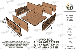 3D Tea Holders Bundle Laser Cut. Tea Bag Organizer SVG Product Image 7