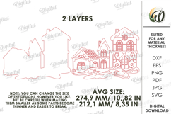 Christmas Mirror Decor Laser Cut. Christmas Decor SVG Product Image 2
